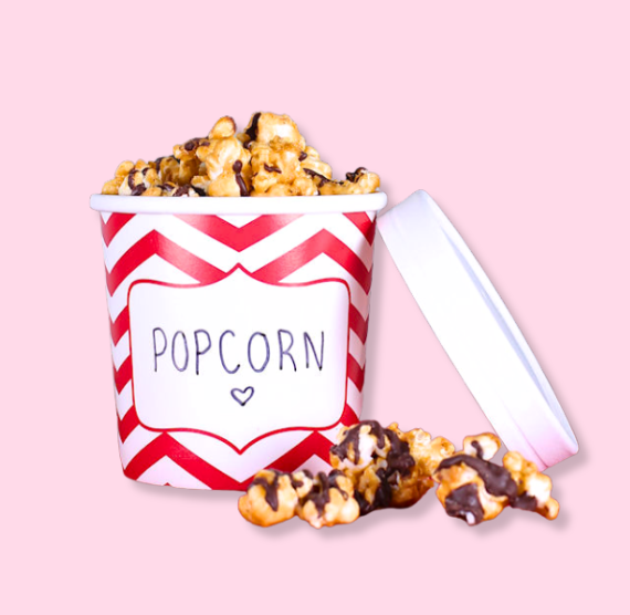 Small Ice Cream Containers: Red Chevron | www.sprinklebeesweet.com