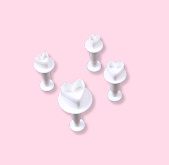 Heart Fondant Cutters Set of 4 | www.sprinklebeesweet.com