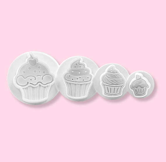 Cupcake Cookie Cutter Stampers | www.sprinklebeesweet.com