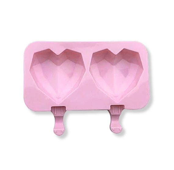Geometric Heart Cakesicle Mold: Large | www.sprinklebeesweet.com