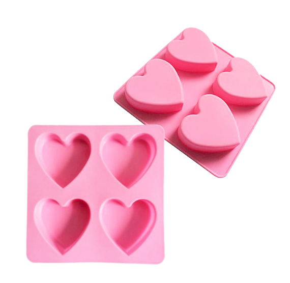 Silicone Heart Mold: 2.5" Cake Bar Mold | www.sprinklebeesweet.com