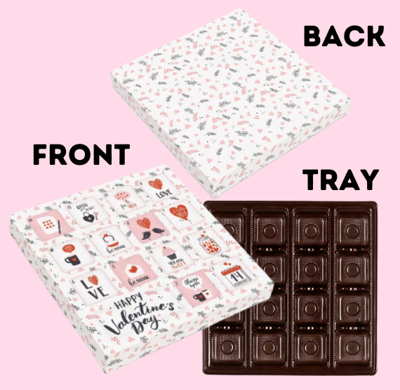 Valentine's Day Advent Calendar Box Kit: 14 Day Countdown | www.sprinklebeesweet.com