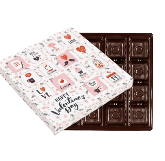 Valentine's Day Advent Calendar Box Kit: 14 Day Countdown | www.sprinklebeesweet.com