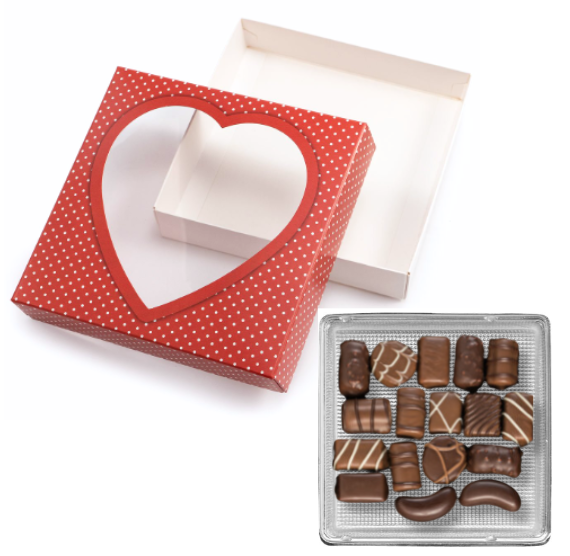 Valentine's Day Chocolate Box Kit: 4 Count | www.sprinklebeesweet.com