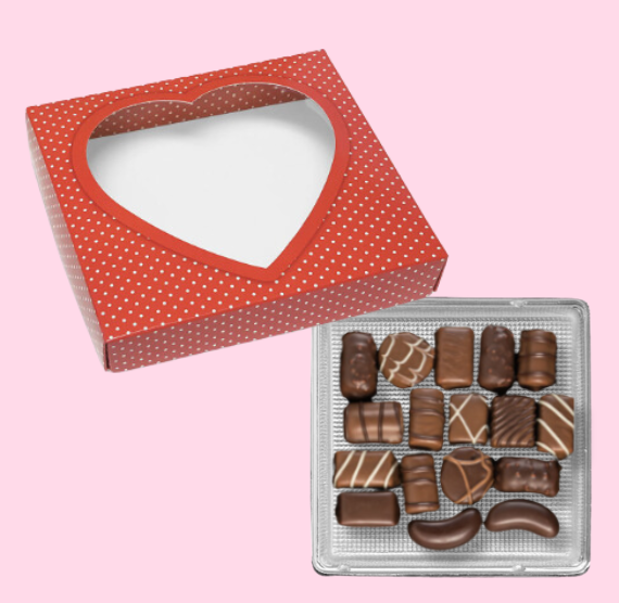 Valentine's Day Chocolate Box Kit: 4 Count | www.sprinklebeesweet.com