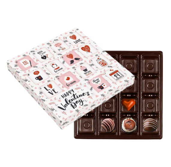 Valentine's Day Advent Calendar Box Kit: 14 Day Countdown | www.sprinklebeesweet.com