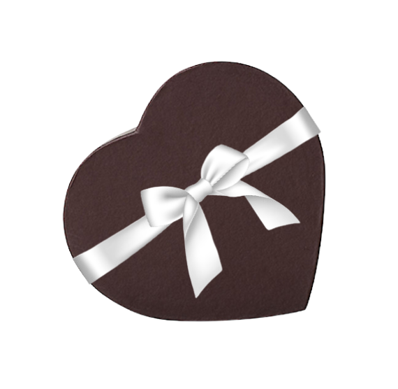 Dark Brown Heart Shaped Candy Box Kit | www.sprinklebeesweet.com