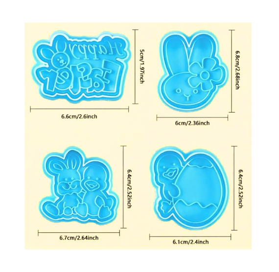 Happy Easter Cookie Cutter Stampers | www.sprinklebeesweet.com