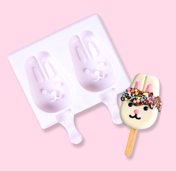Cute Bunny Cakesicle Mold: Bunnysicle | www.sprinklebeesweet.com