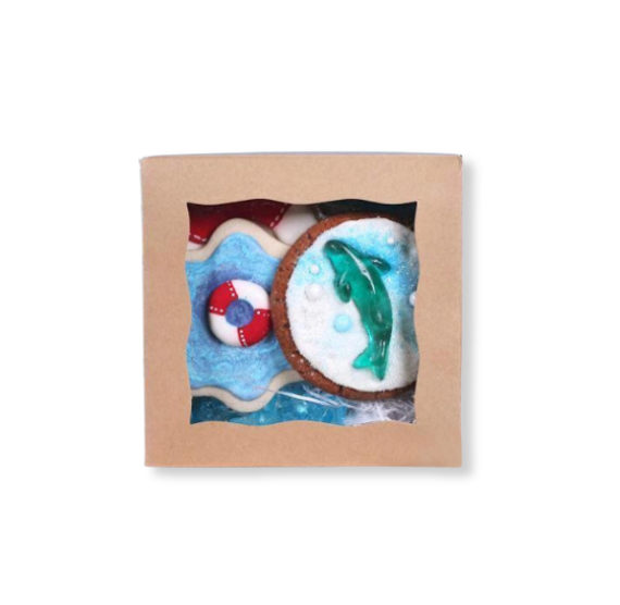 Mini Brown Bakery Boxes: 5x5" | www.sprinklebeesweet.com