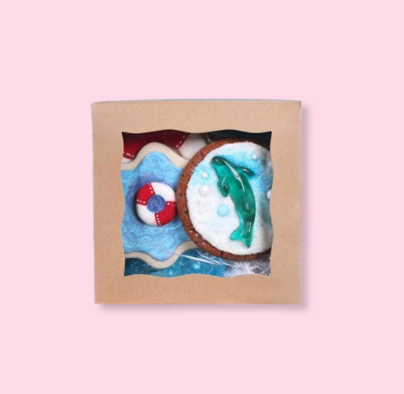 Mini Brown Bakery Boxes: 5x5" | www.sprinklebeesweet.com