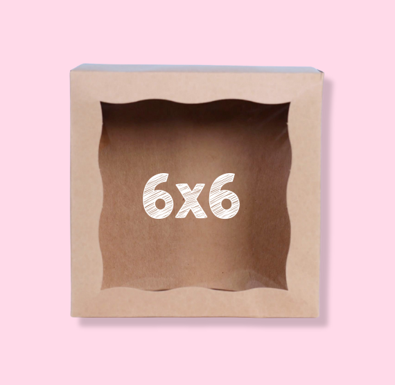 Small Brown Bakery Boxes: 6x6" | www.sprinklebeesweet.com