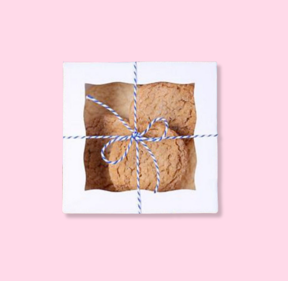 Mini White Bakery Boxes: 5x5" | www.sprinklebeesweet.com