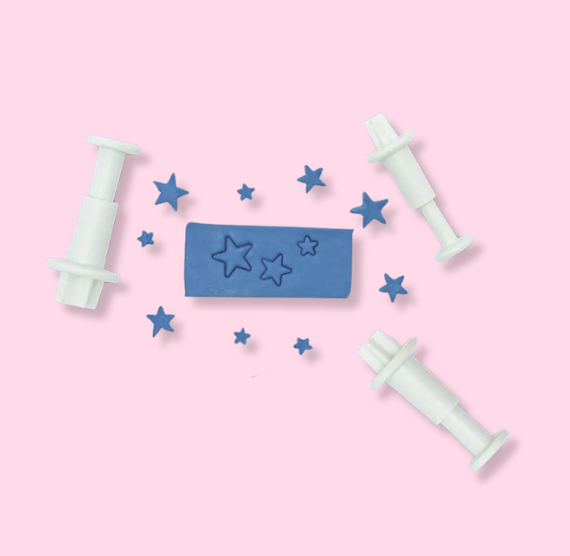 Mini Star Fondant Cutter Set: 3 Piece Set | www.sprinklebeesweet.com