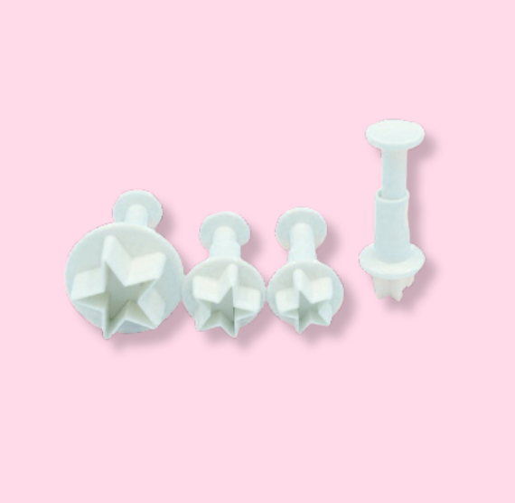 Mini Star Fondant Cutter Set: 4 Piece Set | www.sprinklebeesweet.com