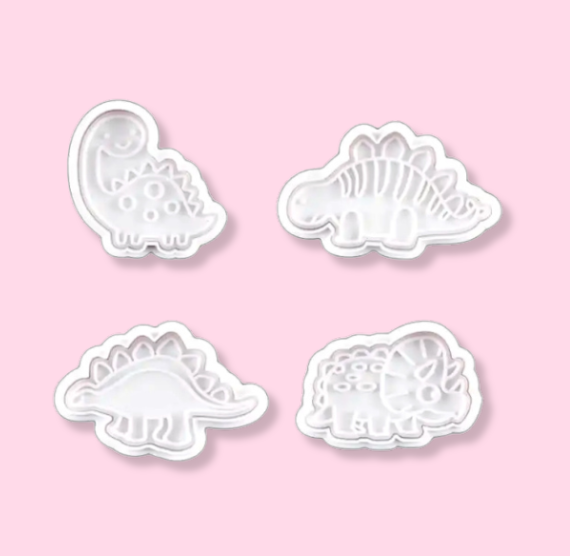 Dinosaur Cookie Cutter Stampers Set | www.sprinklebeesweet.com