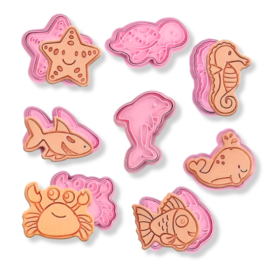 Under the Sea Cookie Cutter & Stampers Set | www.sprinklebeesweet.com