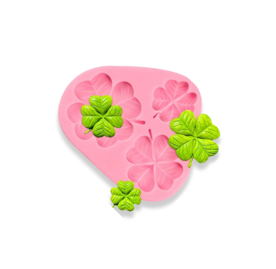 Silicone Shamrock Fondant Mold | www.sprinklebeesweet.com