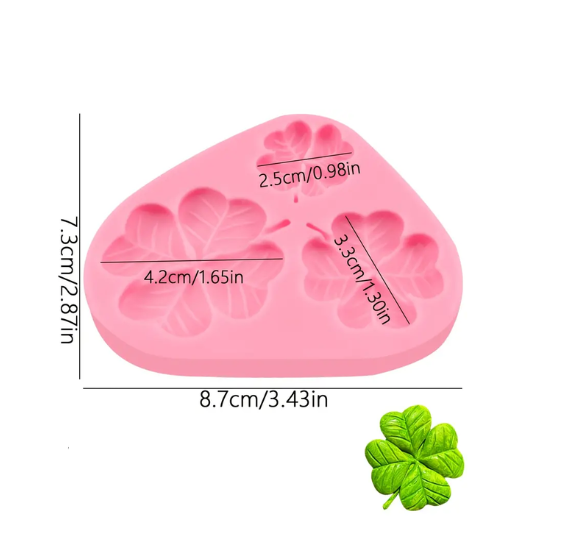 Silicone Shamrock Fondant Mold | www.sprinklebeesweet.com