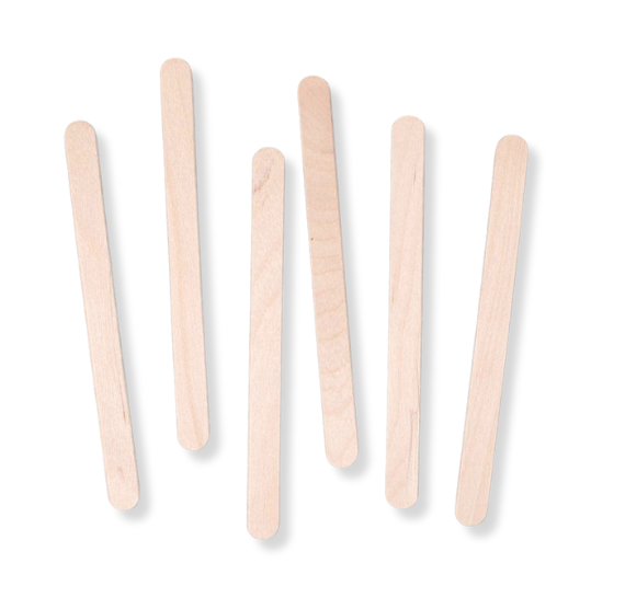 Wooden Popsicle Sticks: 4.5"