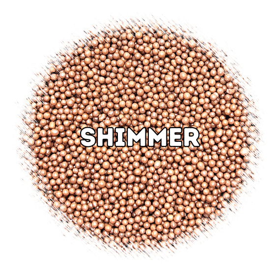 Shimmer Nonpareils: Warm Brown | www.sprinklebeesweet.com