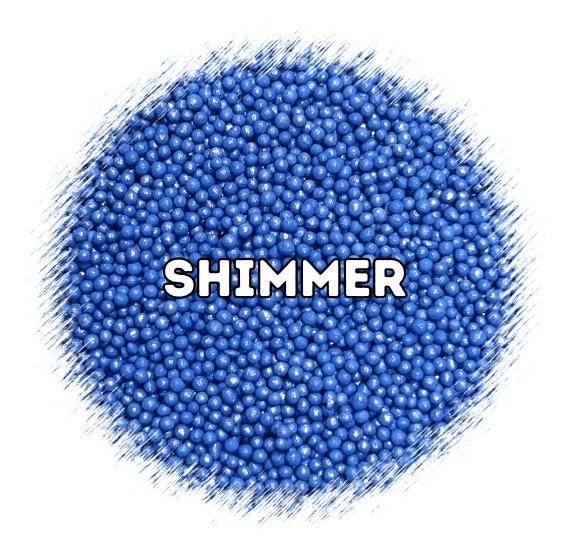 Shimmer Deep Cornflower Blue Nonpareils | www.sprinklebeesweet.com