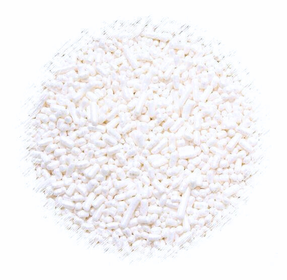 Bulk Sprinkles: Shimmer White Jimmies | www.sprinklebeesweet.com