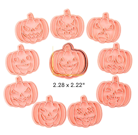 Halloween Jack O'Lantern Cookie Cutter & Stampers Set | www.sprinklebeesweet.com