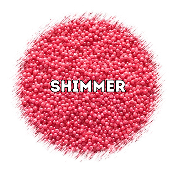 Shimmer Pink Nonpareils | www.sprinklebeesweet.com