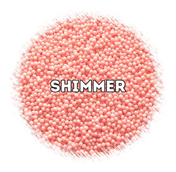 Shimmer Nonpareils: Ballet Pink | www.sprinklebeesweet.com