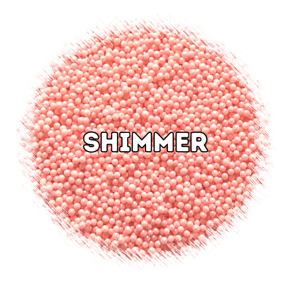 Bulk Nonpareils: Shimmer Ballet Pink | www.sprinklebeesweet.com