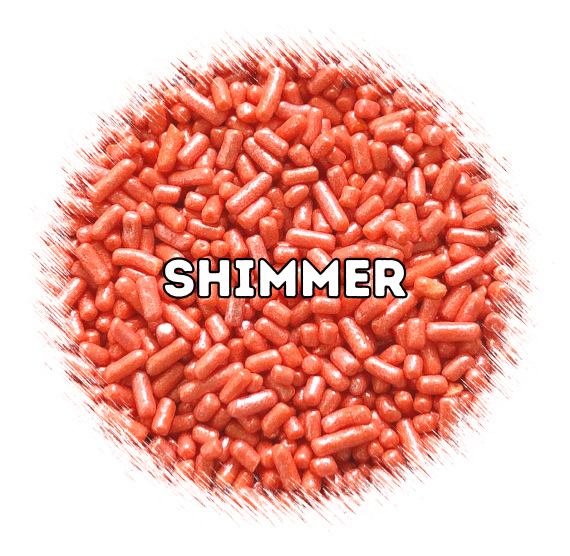 Bulk Sprinkles: Shimmer Orange Jimmies | www.sprinklebeesweet.com