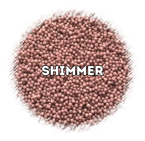 Shimmer Nonpareils: Dusty Rose Pink | www.sprinklebeesweet.com