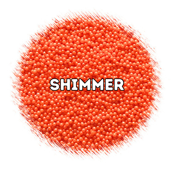 Bulk Nonpareils: Shimmer Orange | www.sprinklebeesweet.com