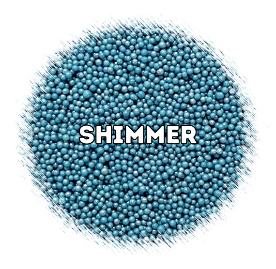 Shimmer Deep Ocean Teal Nonpareils | www.sprinklebeesweet.com