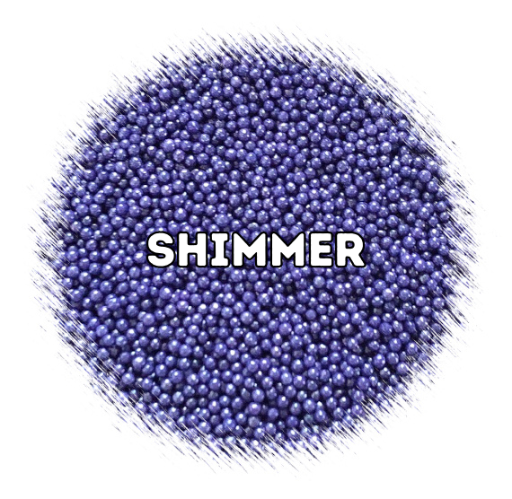 Shimmer Nonpareils: Dark Purple | www.sprinklebeesweet.com