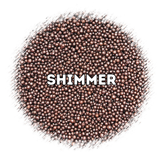Shimmer Nonpareils: Brown | www.sprinklebeesweet.com