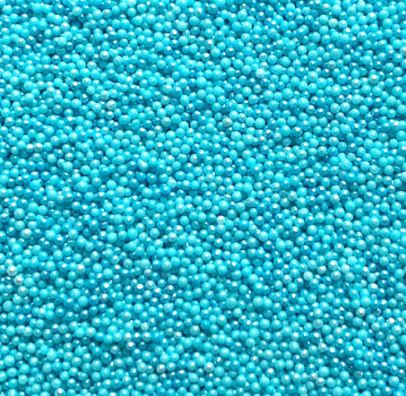 Bulk Nonpareils: Shimmer Sky Blue | www.sprinklebeesweet.com