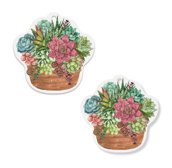Succulent Shaped Gift Tags: 50 Count | www.sprinklebeesweet.com
