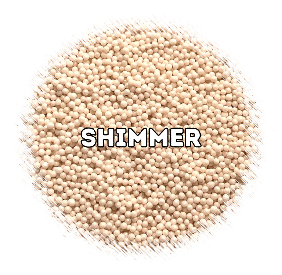 Shimmer Champagne Nonpareils | www.sprinklebeesweet.com