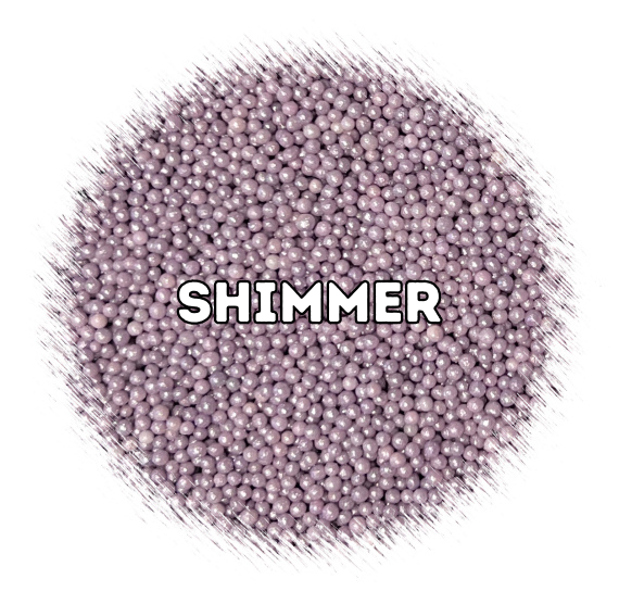 Shimmer Light Plum Nonpareils | www.sprinklebeesweet.com