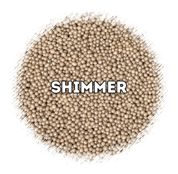 Shimmer Light Brown Nonpareils | www.sprinklebeesweet.com
