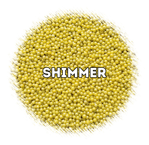 Shimmer Chartreuse Nonpareils | www.sprinklebeesweet.com