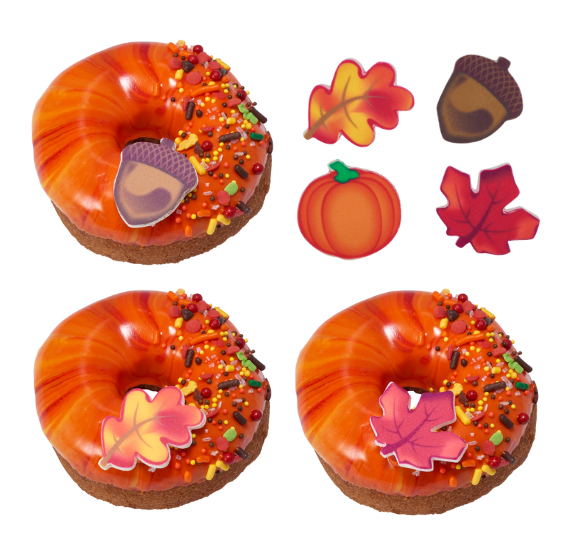 Fall Edible Icing Decorations: 36 Count | www.sprinklebeesweet.com