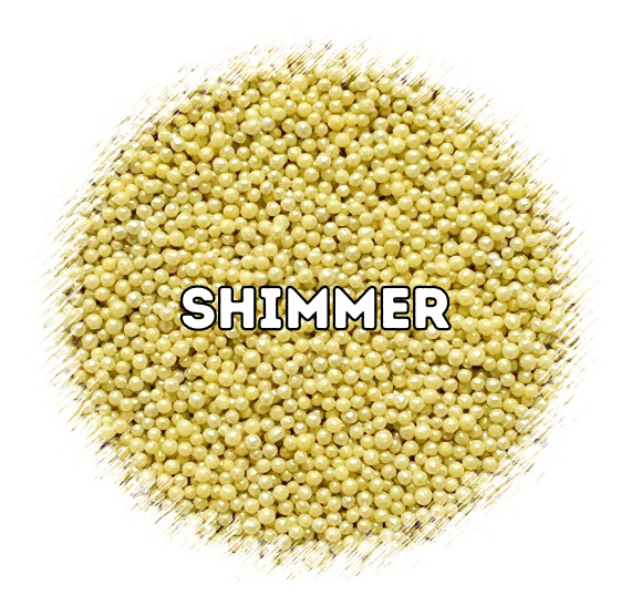 Shimmer Light Chartreuse Nonpareils | www.sprinklebeesweet.com