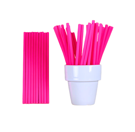 Bulk Hot Pink Lollipop Sticks: 4.5" | www.sprinklebeesweet.com