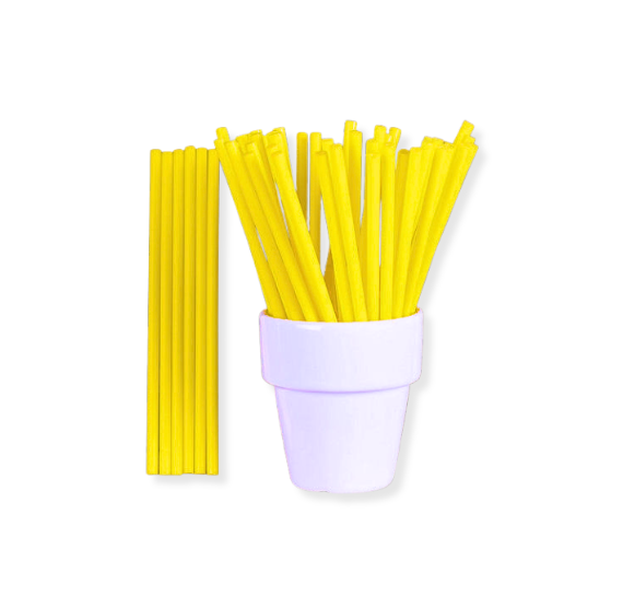 Yellow Lollipop Sticks: 4.5" | www.sprinklebeesweet.com