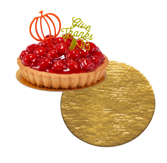 6 Inch Round Thin Cake Boards: Gold | www.sprinklebeesweet.com
