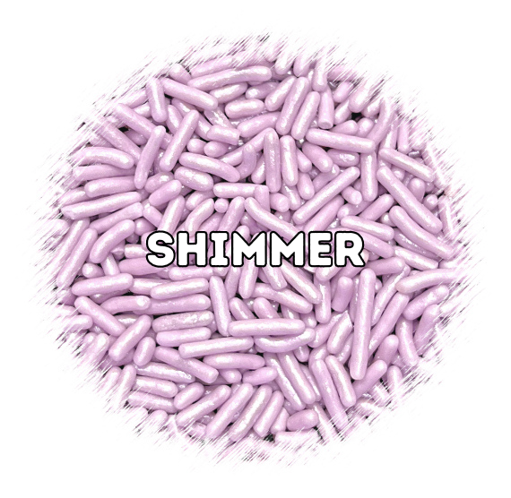 Shimmer Light Purple Jimmies Sprinkles | www.sprinklebeesweet.com