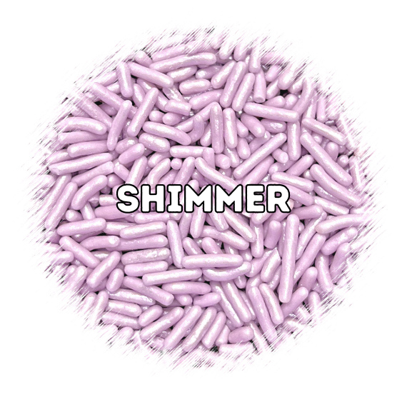 Shimmer Light Purple Jimmies | www.sprinklebeesweet.com